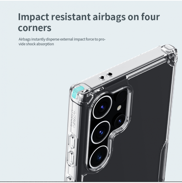 Nillkin Nature TPU PRO skal till Samsung Galaxy S24 Ultra Transparent