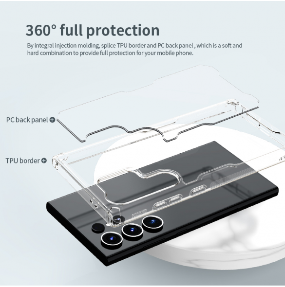 Nillkin Nature TPU PRO skal till Samsung Galaxy S24 Ultra Transparent