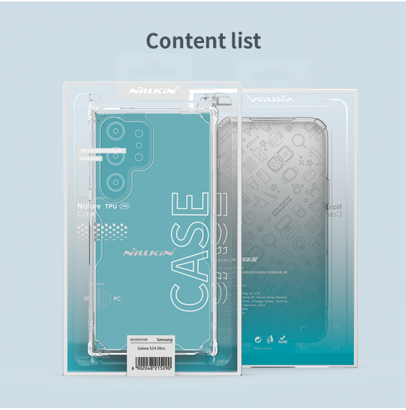 Nillkin Nature TPU PRO skal till Samsung Galaxy S24 Ultra Transparent