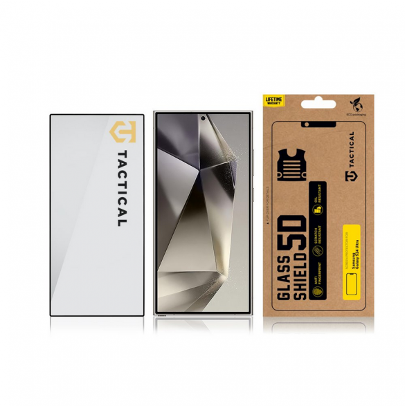 Tactical Glass Shield 5D för Samsung Galaxy S24 Ultra Black