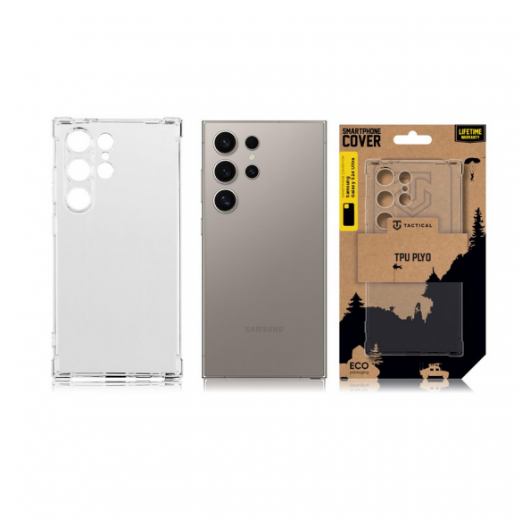 Tactical TPU Plyo Cover för Samsung Galaxy S24 Ultra Transparent