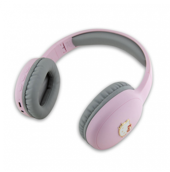 Hello Kitty Bicolor Kitty Metallhuvud Logotyp Bluetooth stereohörlurar Rosa