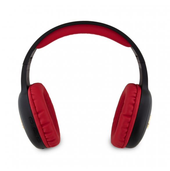 Hello Kitty Bicolor Kitty Metallhuvud Logotyp Bluetooth stereohörlurar Svart