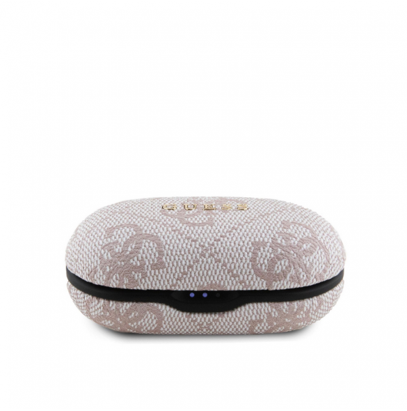 Guess True Wireless 4G PU Metal Logo BT5.3 Stereo hörlurar Rosa