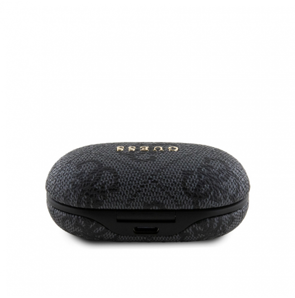 Guess True Wireless 4G PU Metal Logo BT5.3 Stereo hörlurar Svart