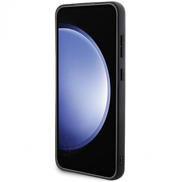 Karl Lagerfeld PU Saffiano Metal Karl och Choupette Bakskal till Samsung Galaxy S24+ Svart