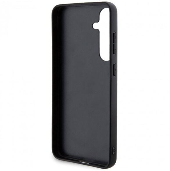 Karl Lagerfeld PU Saffiano Metal Karl och Choupette Bakskal till Samsung Galaxy S24+ Svart