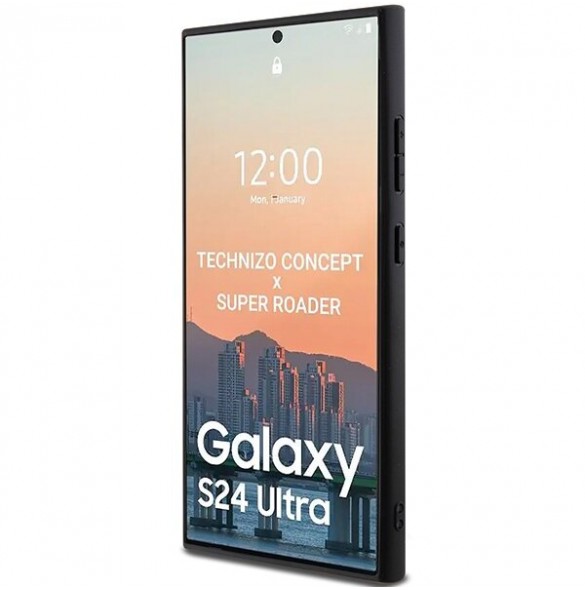 Karl Lagerfeld PU Saffiano Metall Karl och Choupette Bakskal till Samsung Galaxy S24 Ultra Black