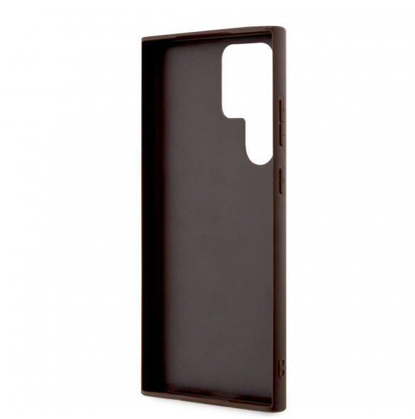 Guess PU 4G Stripe Bakskal till Samsung Galaxy S24 Ultra Brown