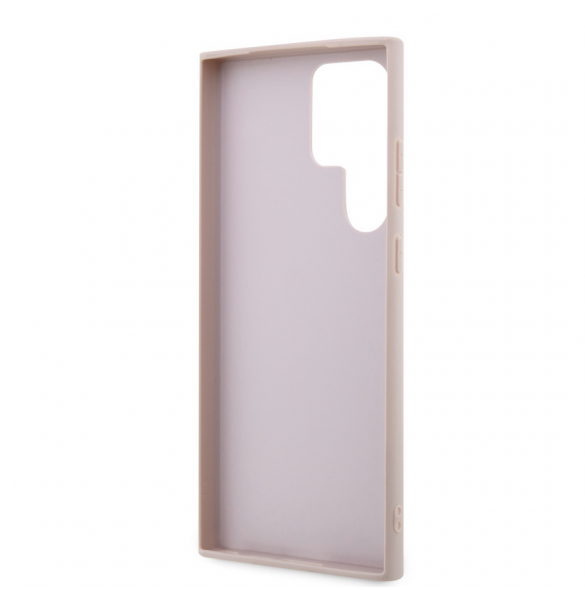 Guess PU 4G metalllogotyp bakskal till Samsung Galaxy S24 Ultra Pink