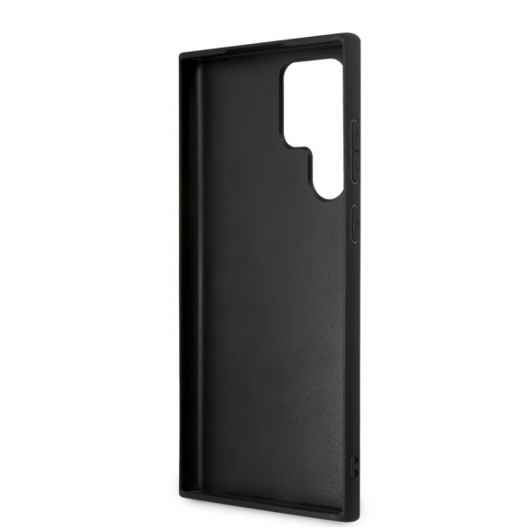 Guess PU 4G metalllogotyp bakskal till Samsung Galaxy S24 Ultra Grey