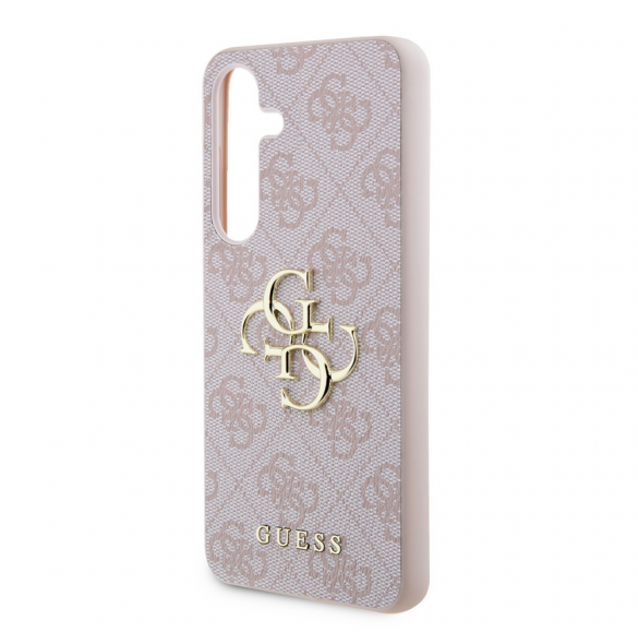 Guess PU 4G metalllogotyp bakskal till Samsung Galaxy S24 Rosa