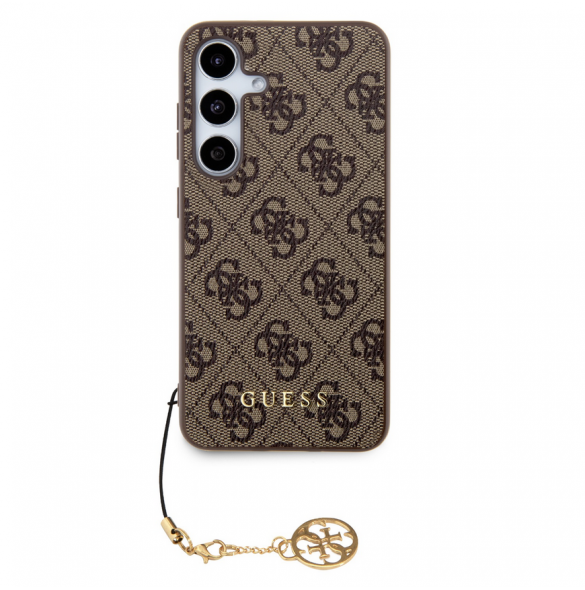 Guess 4G Charms Bakskal till Samsung Galaxy S24+ Brun