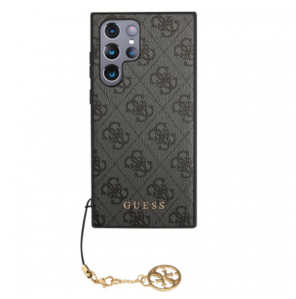 Guess 4G Charms Bakskal till Samsung Galaxy S24 Ultra Grey