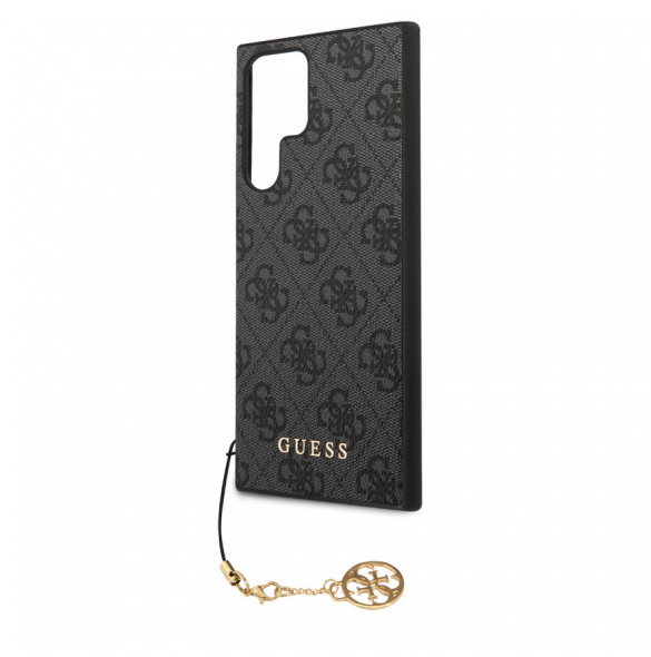 Guess 4G Charms Bakskal till Samsung Galaxy S24 Ultra Grey