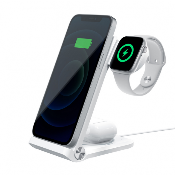 Nillkin PowerTrio 3in1 trådlös laddare för Apple Watch White (MFI)