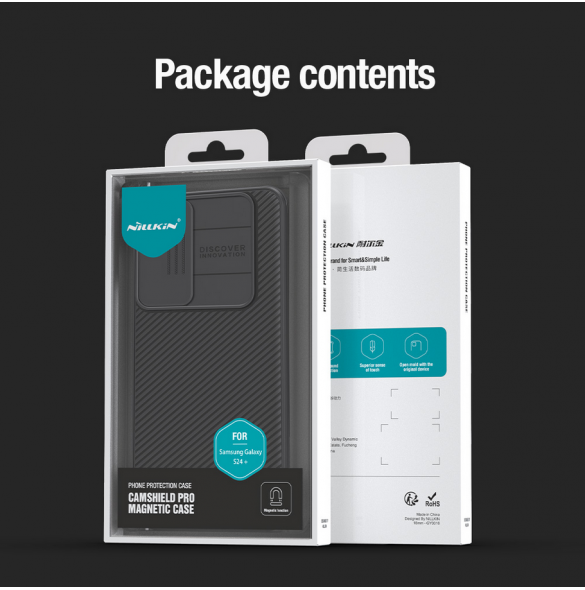 Nillkin CamShield PRO Magnetic Hard Case för Samsung Galaxy S24+ Svart