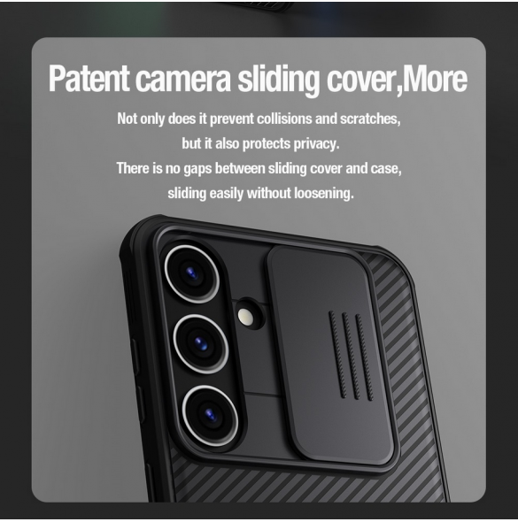 Nillkin CamShield PRO hårt fodral till Samsung Galaxy S24 Svart