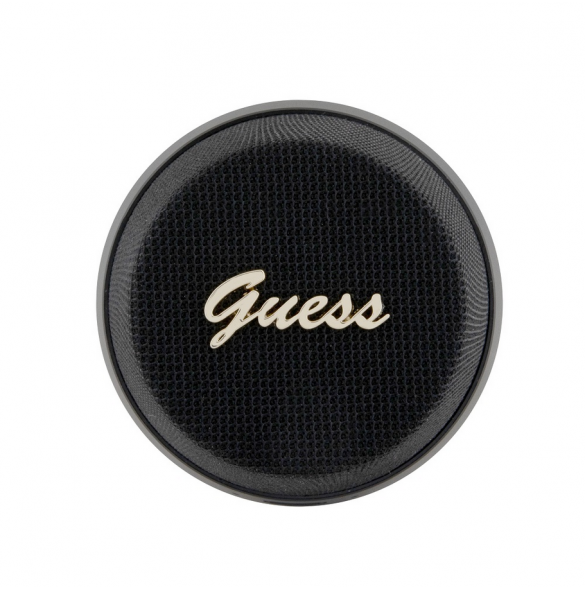 Guess 2in1 magnetisk Bluetooth-högtalare / Stativ Metal Script Svart