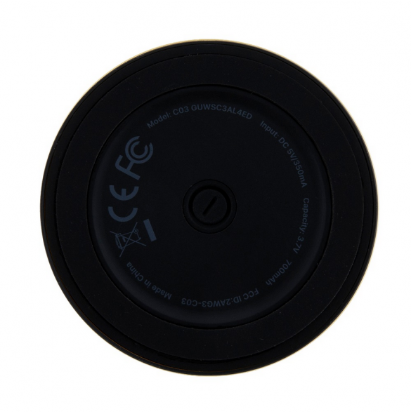 Guess 2in1 magnetisk Bluetooth-högtalare / Stativ Metal Script Svart