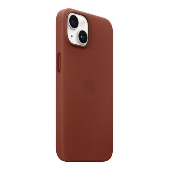 MPPD3ZM/A Apple Leather Magsafe Skal för iPhone 14 Plus Umber