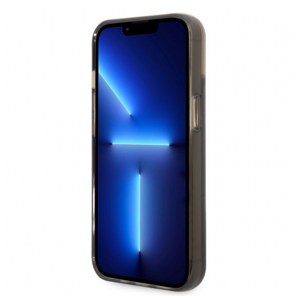 Karl Lagerfeld Translucent Liquid Glitter Fodral till iPhone 14 Plus Svart