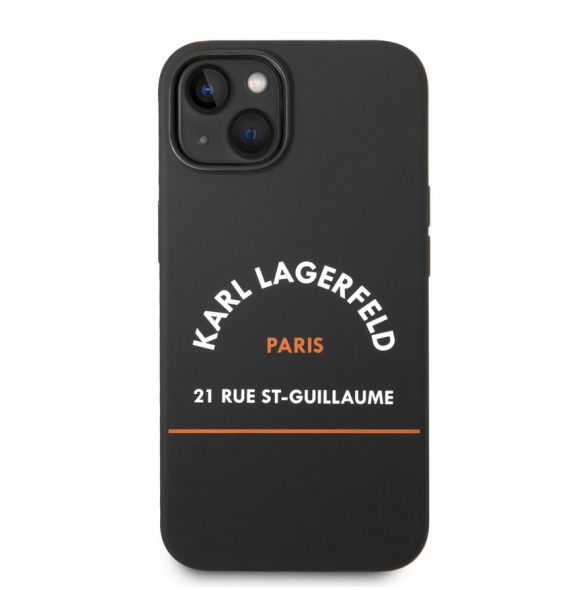 Karl Lagerfeld Rue St Guillaume Fodral till iPhone 14 Plus Svart
