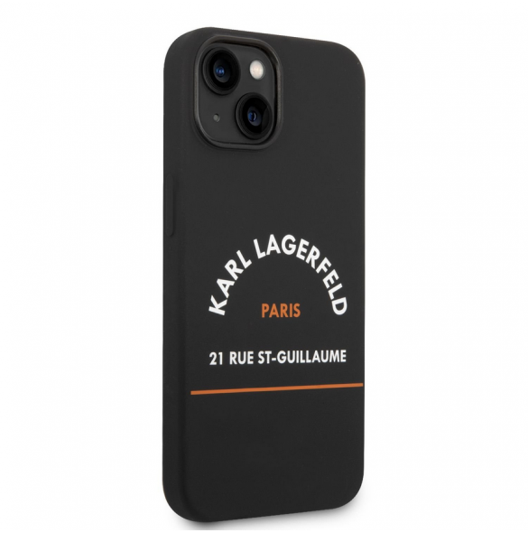 Karl Lagerfeld Rue St Guillaume Fodral till iPhone 14 Plus Svart