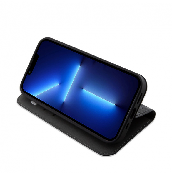 Karl Lagerfeld PU Saffiano Monogram Bokfodral för iPhone 13 Pro Max Svart
