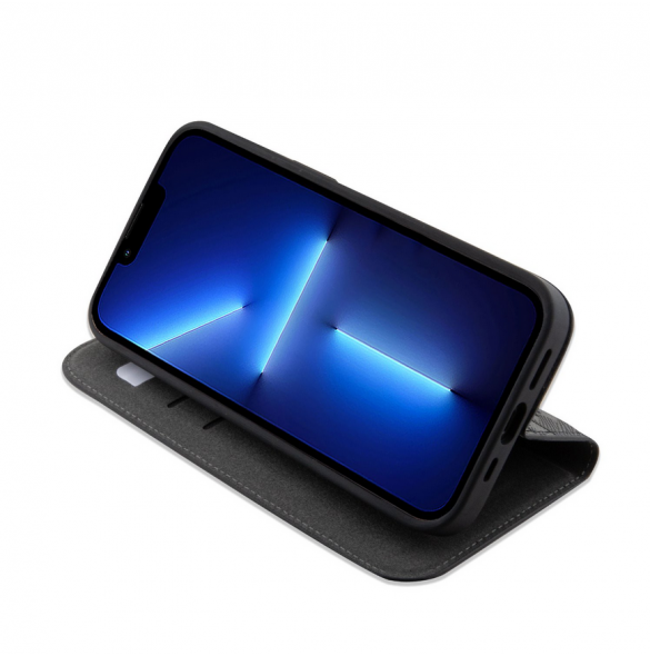 Karl Lagerfeld PU Saffiano Monogram Bokfodral för iPhone 13 Pro Svart