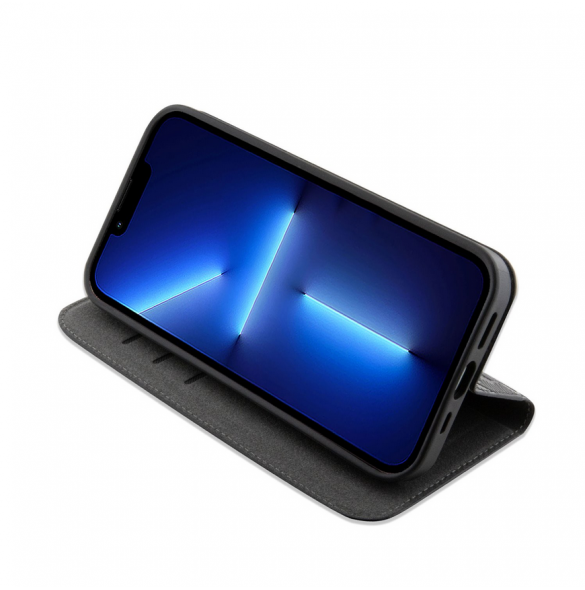 Karl Lagerfeld PU Saffiano Monogram Bokfodral för iPhone 12/12 Pro Svart