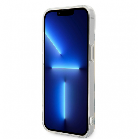 Karl Lagerfeld PC/TPU Ikonik Karl och Choupette Fodral till iPhone 14 Plus Transparent