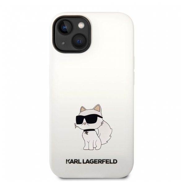 Karl Lagerfeld Liquid Silicone Choupette NFT-fodral till iPhone 14 Plus Vit
