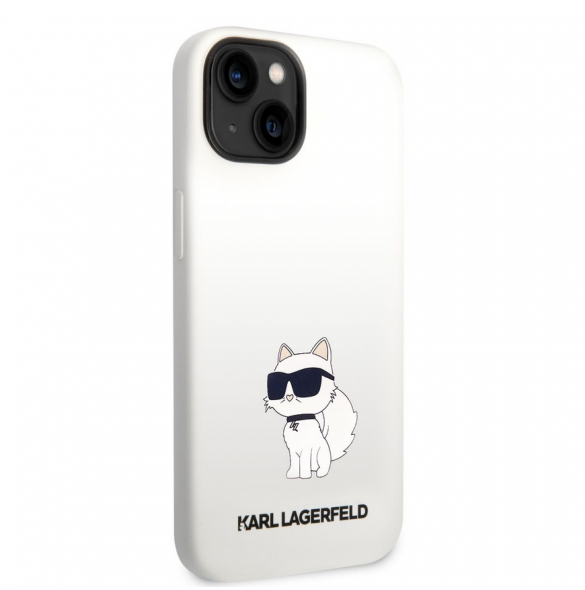 Karl Lagerfeld Liquid Silicone Choupette NFT-fodral till iPhone 14 Plus Vit