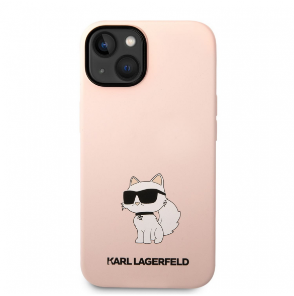 Karl Lagerfeld Liquid Silicone Choupette NFT-fodral till iPhone 14 Plus Rosa