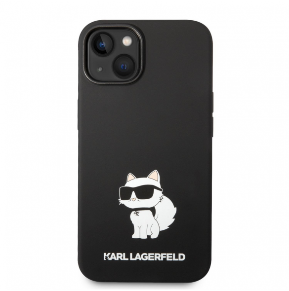 Karl Lagerfeld Liquid Silicone Choupette NFT-fodral till iPhone 14 Plus Svart