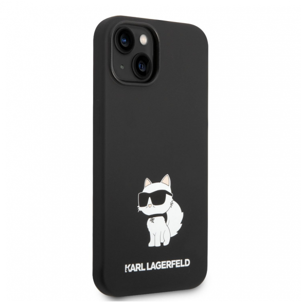 Karl Lagerfeld Liquid Silicone Choupette NFT-fodral till iPhone 14 Plus Svart