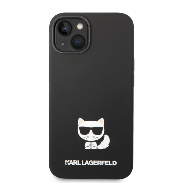 Karl Lagerfeld Liquid Silicone Choupette Fodral till iPhone 14 Plus Svart