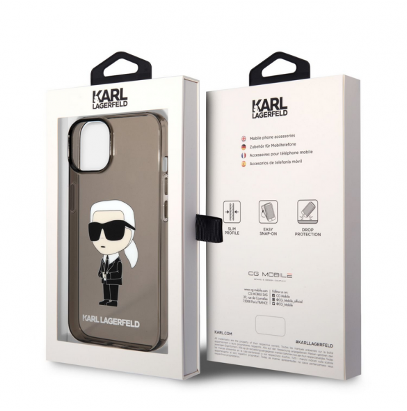 Karl Lagerfeld IML Ikonik NFT Fodral till iPhone 14 Plus Svart