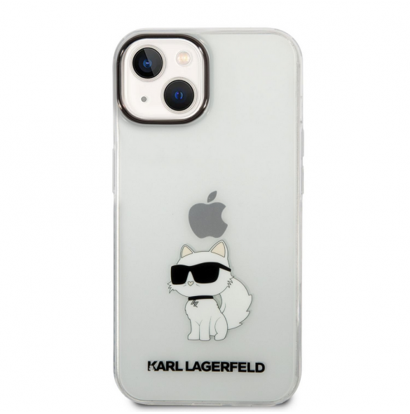 Karl Lagerfeld IML Choupette NFT-fodral till iPhone 14 Plus Transparent