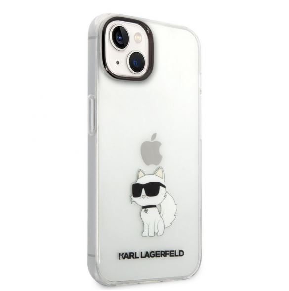 Karl Lagerfeld IML Choupette NFT-fodral till iPhone 14 Plus Transparent