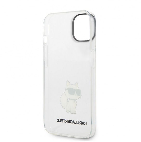Karl Lagerfeld IML Choupette NFT-fodral till iPhone 14 Plus Transparent