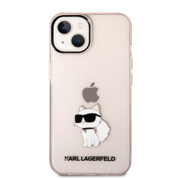 Karl Lagerfeld IML Choupette NFT-fodral till iPhone 14 Plus Rosa