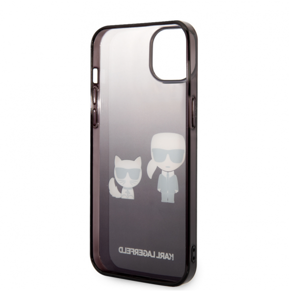 Karl Lagerfeld Gradient Karl and Choupette Fodral till iPhone 14 Plus Svart