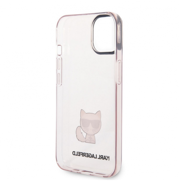 Karl Lagerfeld Choupette Logotypfodral för iPhone 14 Plus Rosa