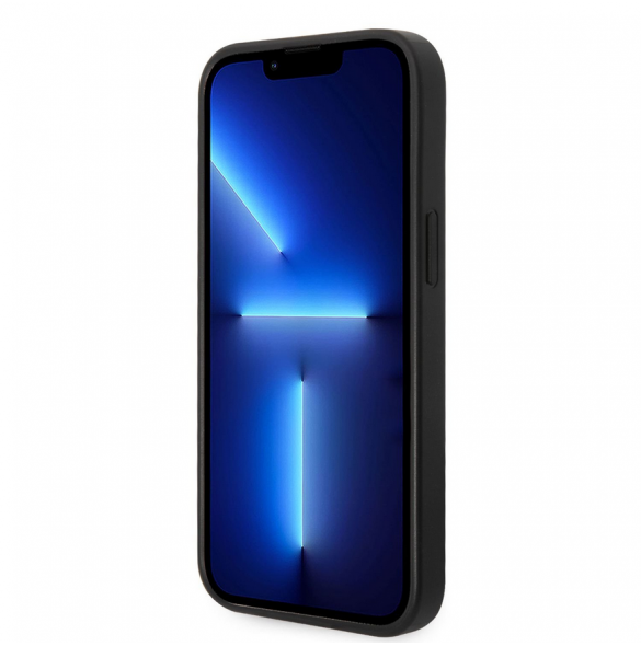 Guess PU 4G Stripe-fodral till iPhone 14 Plus Grå