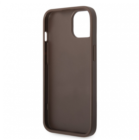 Guess PU 4G Stripe-fodral till iPhone 14 Plus Brun