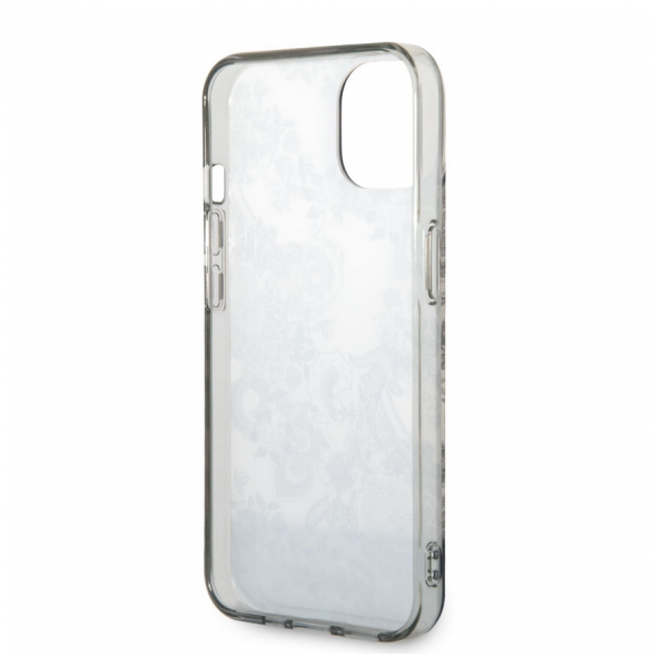 Guess PC/TPU Toile De Jouy-fodral till iPhone 14 Plus Grå