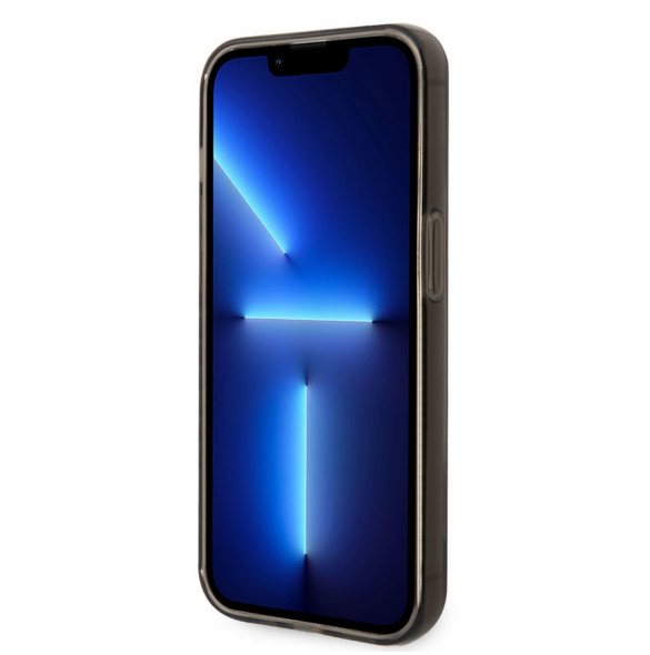 Guess PC/TPU Camera Outline Translucent Fodral för iPhone 14 Pro Max Svart