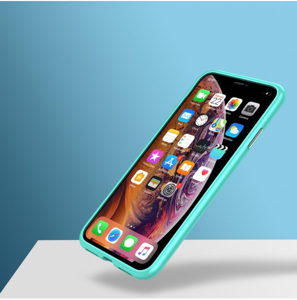 Grönt och väldigt snyggt fodral för iPhone XS Max.